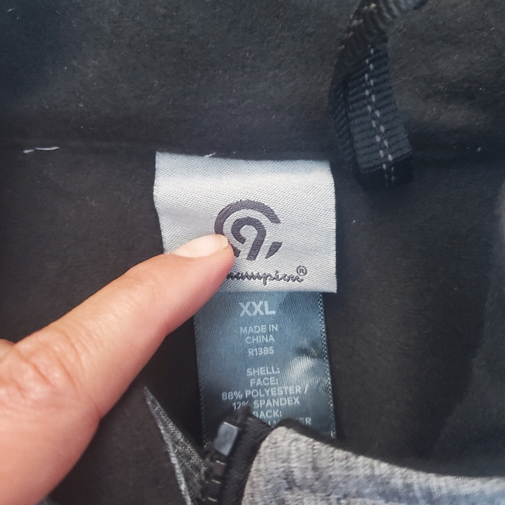 Champion Venture Dry Coat Gray Full Zipper Size XXL washed but never worn - Picture 2 of 5